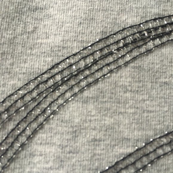 Grey Sweatshirt Dress Deconstructed Style from European Designer Size M - Picture 7 of 7